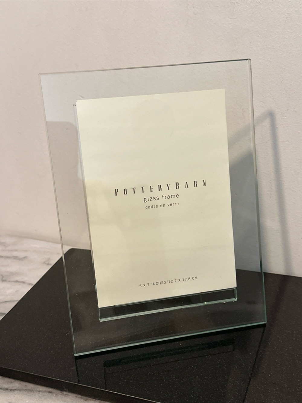 Pottery Barn Glass Photo Frame 5x7” photo NEW no box - Picture 4 of 10